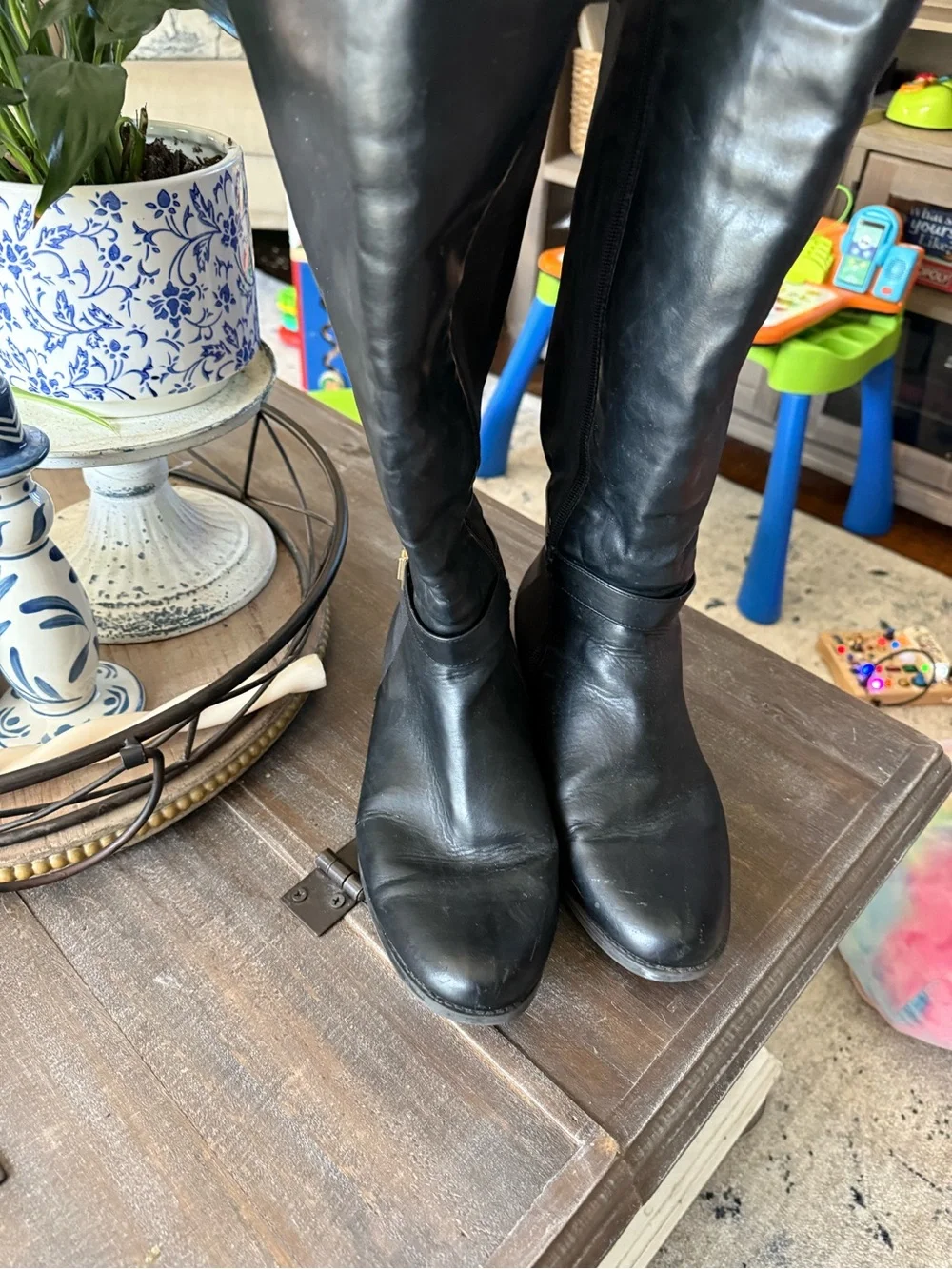 Lane Bryant Black Over-the-Knee Riding Boots